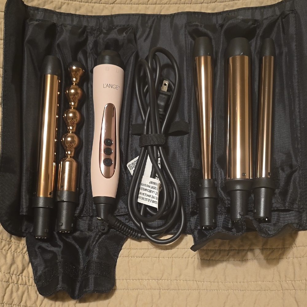 Lange Rose Gold Multi-Barrel Curling Wand Set